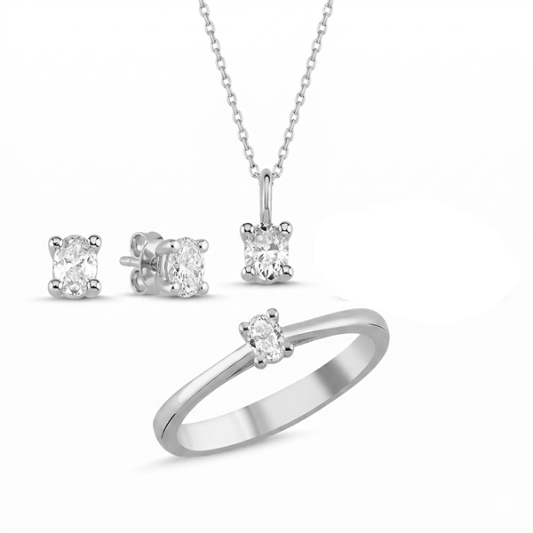 Nuran set , med totalt 0,92 ct Wesselton SI