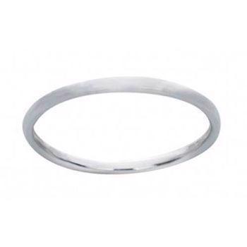 Zöl Top finger ring in smooth sterling silver 