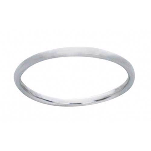 Zöl Top finger ring in smooth sterling silver 