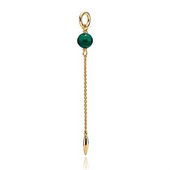 Izabel Camille Miss Pearl gold plated silver pendant shiny, model a5327gsgreen
