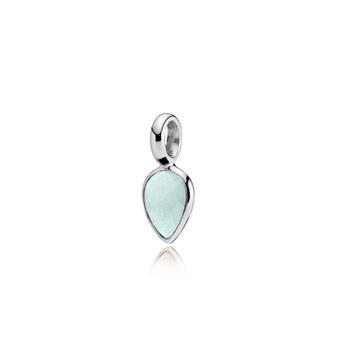 Izabel Camille Droppie silver pendant shiny, model a5335swsaqua