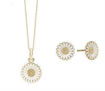 Aagaard Marguerit smyckeset i förgyllt silver