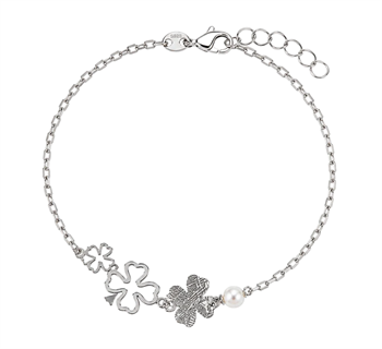 By Aagaard Lucky Pearl armband i silver med pärla