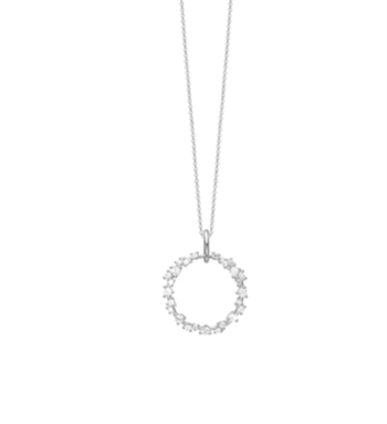 Aagaard Evig Kærlighed halsband i silver med zirkonia