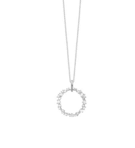 Aagaard Evig Kærlighed halsband i silver med zirkonia