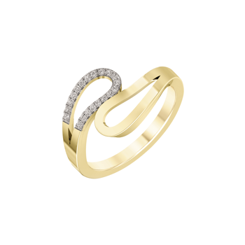 Støvring Design's 14 kt Guld ring med 0,08 ct w/si