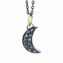 Moon diamond pendant from BeChristensen Jewellery