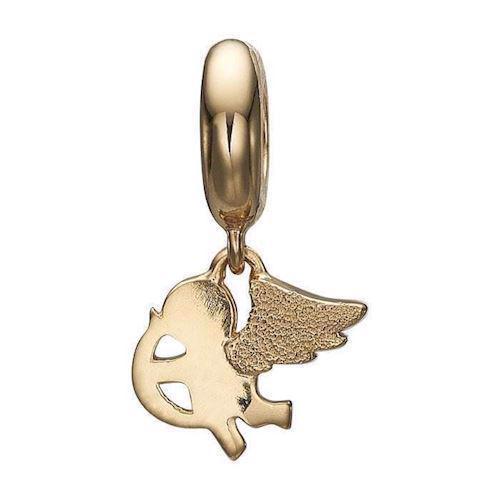 Christina Collect gold-plated Cupid Small hanging angel with Cupid\'s bow and arrow, model 623-G127