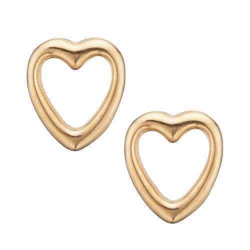 Christina Collect 925 sterling silver Open hearts gold-plated small open heart, model 671-G05