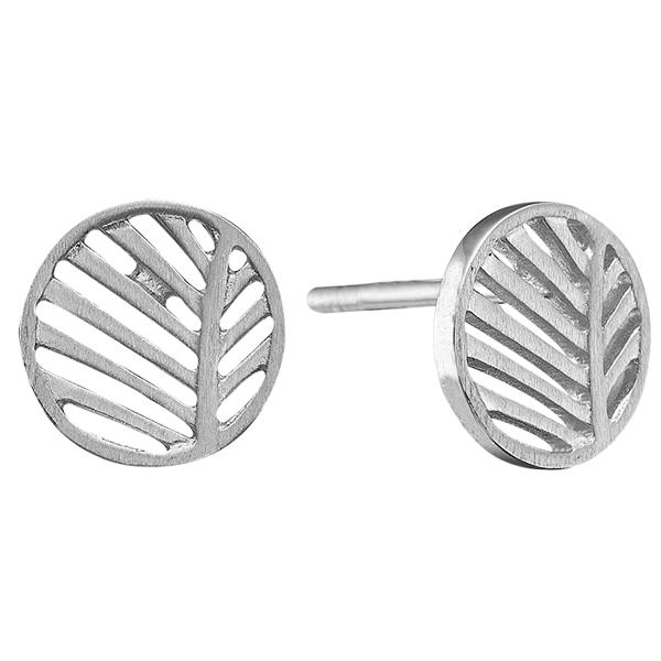 Christina Collect 925 sterling silver My special Palm Beautiful stud earrings, also available in black rho., gold plated and pink, model 671-S83