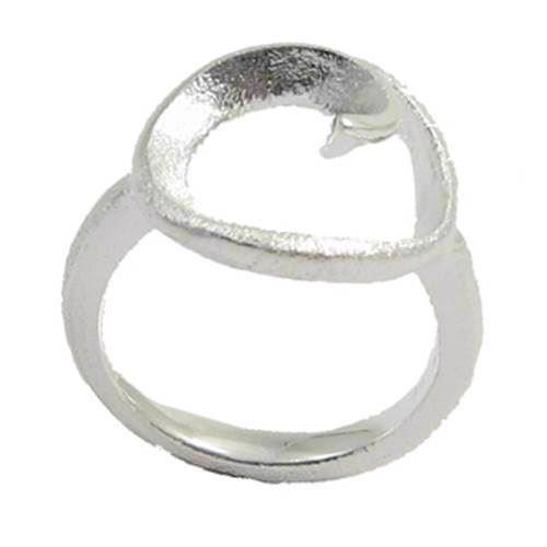 Sterling silver Blicherfuglsang finger ring - only size 49 + 50