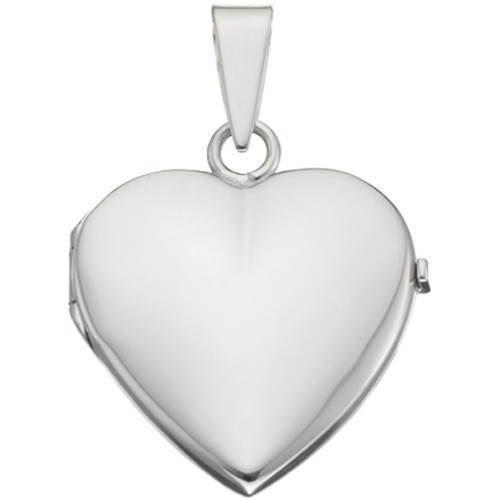 Blank heart medallion for photo in silver or gold - Several sizes