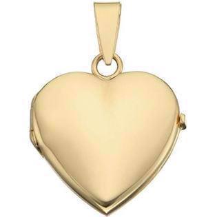 Blank heart medallion for photo in silver or gold - Several sizes