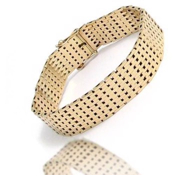 Brick 14 ct gold bracelet