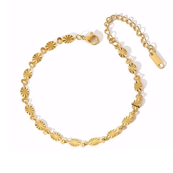 Guld & Sølv Design Armband, model 8CB-91366