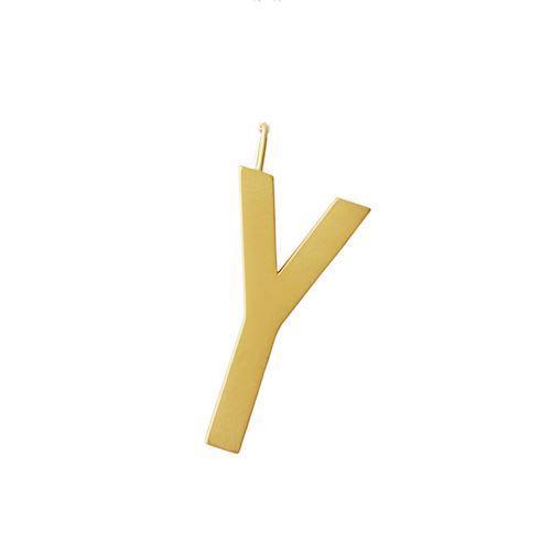 Bookmark arm 30 mm, A-Z (Gold-plated/Matte) with or without chain