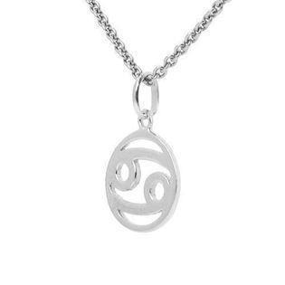 Star sign pendant in sterling silver