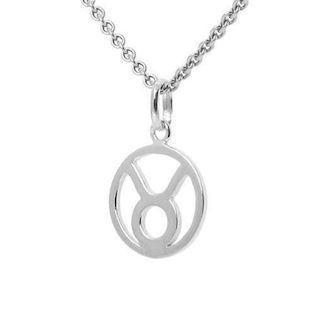 Star sign pendant in sterling silver
