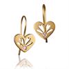 Love Story gold plated silver earrings by Izabel Camille