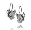 Bambi oxidized silver earrings by Izabel Camille