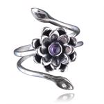 Water Lily silver ring by Izabel Camille