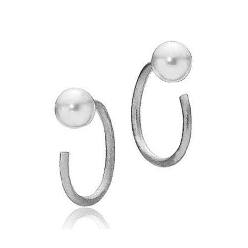 Izabel Camille Petite-Pearl silver earrings