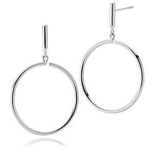 Izabel Camille Metropol silver earrings shiny, model A1561sws