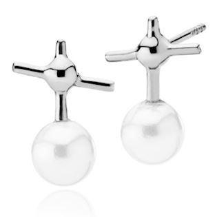 Izabel Camille Miss K silver earrings shiny, model A1567sws-white