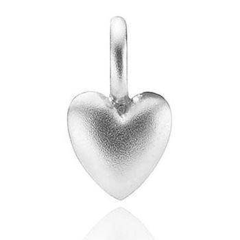 Soulheart frosted silver heart pendant from Izabel Camille