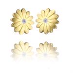 SunFlower Goldplated silver earrings by Izabel Camille