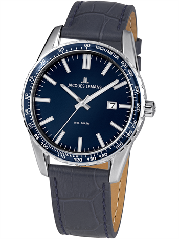 Jacques Lemans 1-2022.1D Liverpool Mens Watch 44mm 10ATM Wristwatch