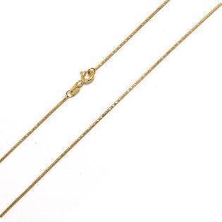 Italian snake necklace in 14 carat gold, 42-50 cm