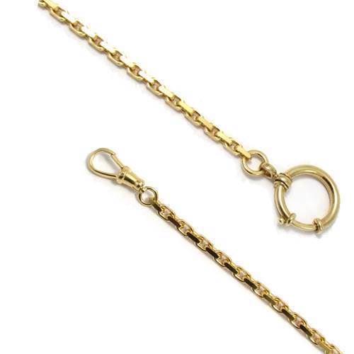 Watch chain i 14 karat Anker Facet from danisher chain maker BNH, 30 cm long and 3,4 mm width