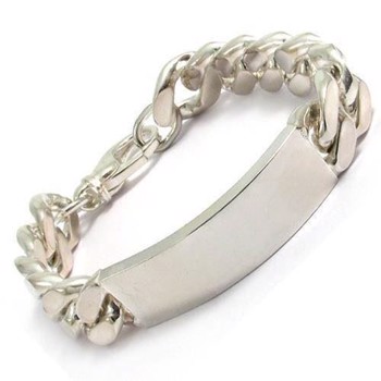 Panser Facet 925 Sterling Silver Bracelet and Necklace