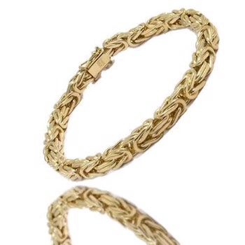 8 Carat Solid Gold King Bracelet and Necklace from Danish BNH - 2 widths and 12 lengths