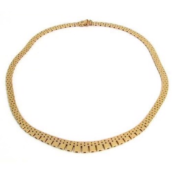 Brick 14 kt gold necklace