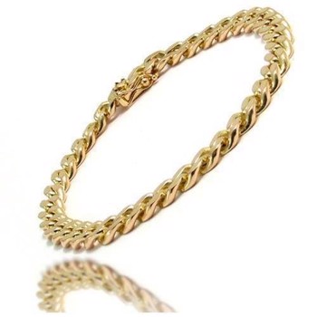 Panser Facet - 14 kt Gold Bracelet, Ankle Chains and Necklace
