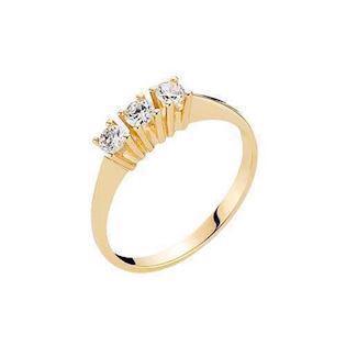 Lund Copenhagen 14 carat gold finger ring shiny, model 5072316-0,33