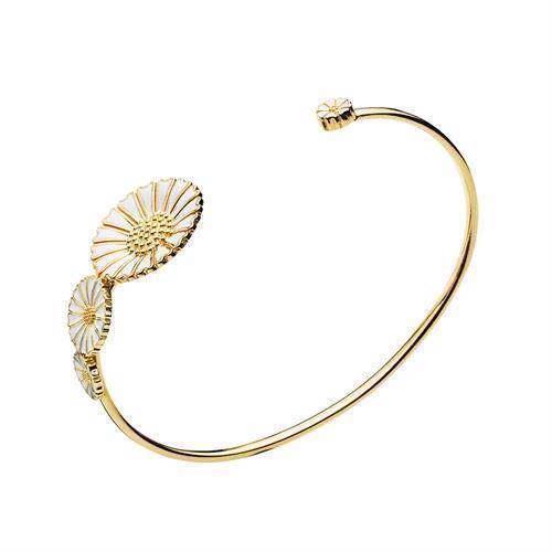 5 mm, 7.5 mm, 11 mm and 18 mm Lund Marguerite 925 sterling silver bangle Gold plated, model 903011-4-M