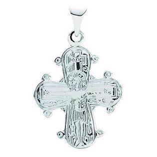 Dagmar Cross pendant sterling silver from Lund of Copenhagen, with Our Father on the back