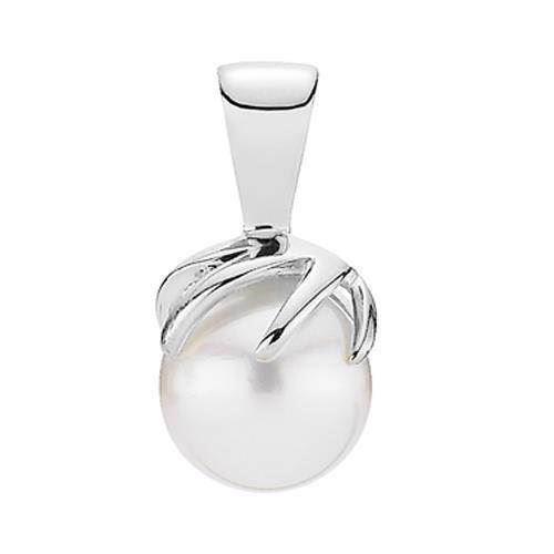 Lund Hook 925 sterling silver pendant shiny - 7.0-7.5 mm cultured pearl