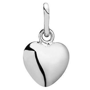 Silver Heart pendant from Lund Copenhagen, 10 x 12 mm