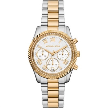 Michael Kors Lexington damklocka i stål med tvåtonad länke