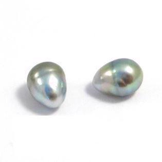 Tahitian pearls drop-shaped 9-10 mm