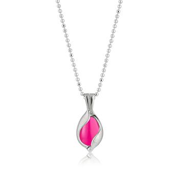 Lille Smykke Æg med Pink Onyx, från Blicher Fuglsang