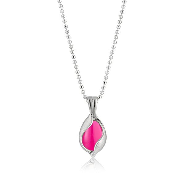 Lille Smykke Æg med Pink Onyx, från Blicher Fuglsang