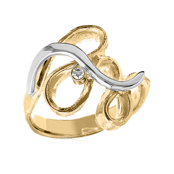 Eksklusiv ring i 14 karat guld, från Blicher Fuglsang