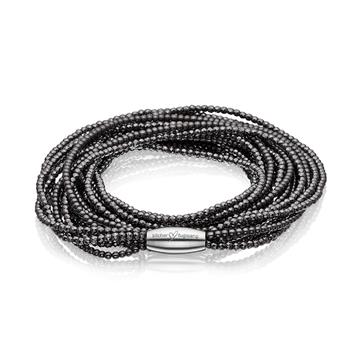 Armbånd og Halskæde 2 i 1 med Hæmatit, från Blicher Fuglsang
