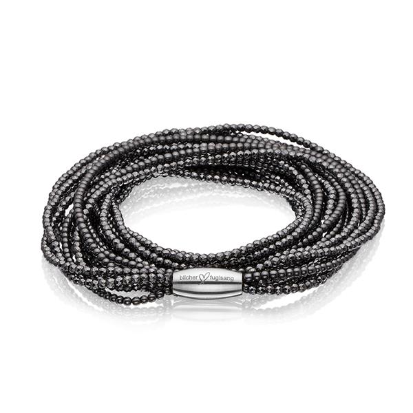 Armbånd og Halskæde 2 i 1 med Hæmatit, från Blicher Fuglsang