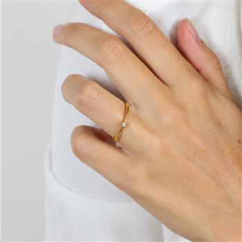 MARY Ring 8K LG DIAM 0,03CT W/VS, från Aagaard